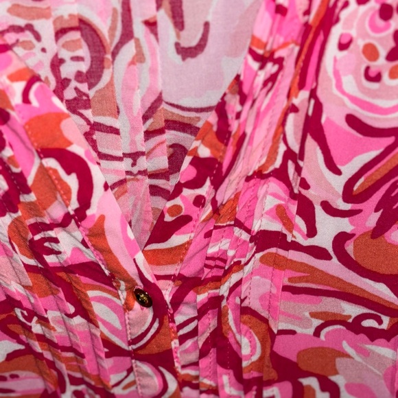 Vibrant Pink Patterned Dress - Picture 6 of 7